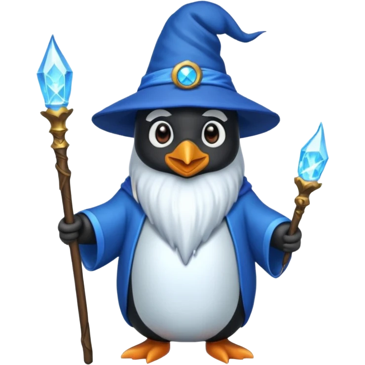 Penguin Wizard emoji