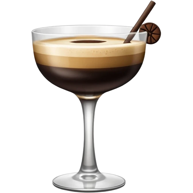 espresso martini with Black Bow emoji