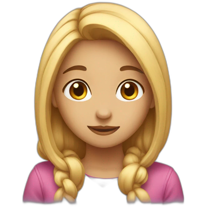Girl who’s shy emoji