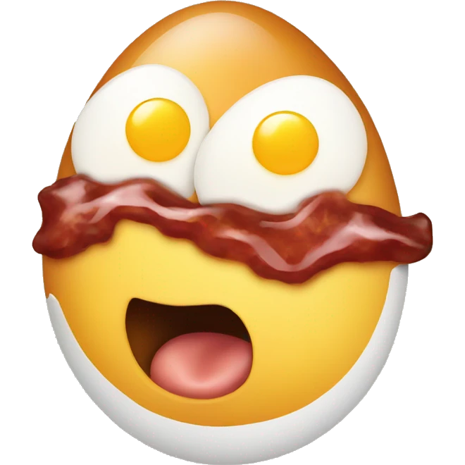 egg with barbecue emoji