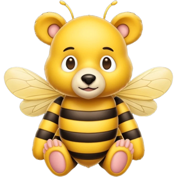 a hybrid bee bear animal emoji