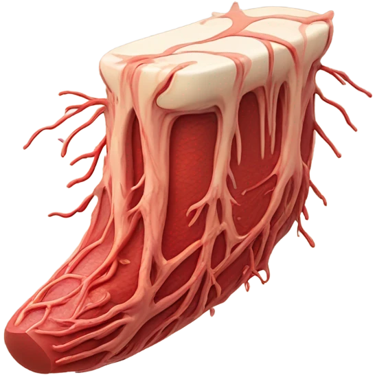 blood vessel with fat emoji