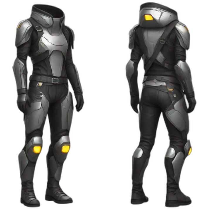 futuristic Technomancer pants armored emoji