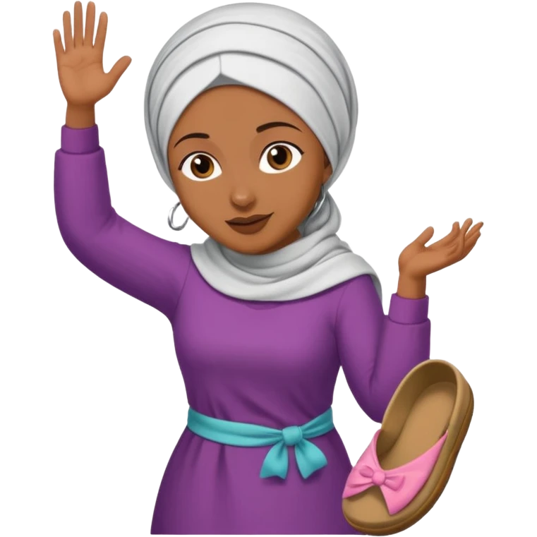 Terlik atan anne emoji