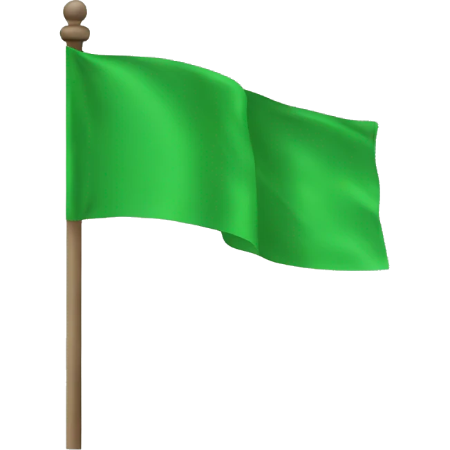 Green flag emoji