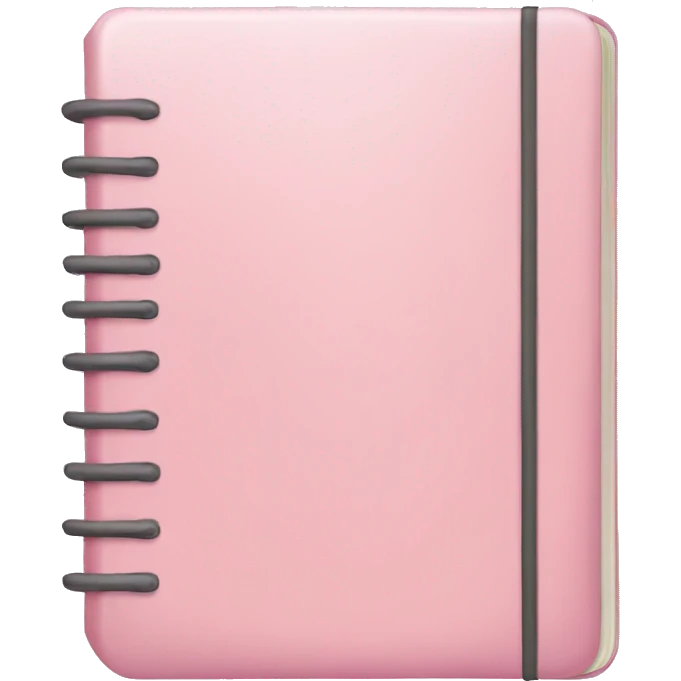 Light pink notebook emoji