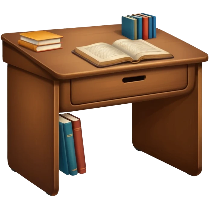 brown school desk emoji