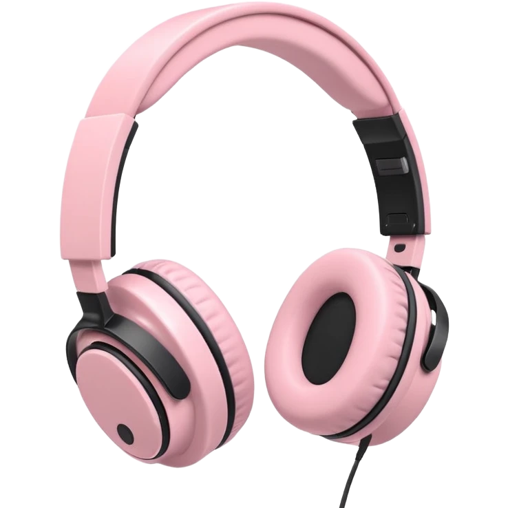 pastel pink headphone with controller  emoji