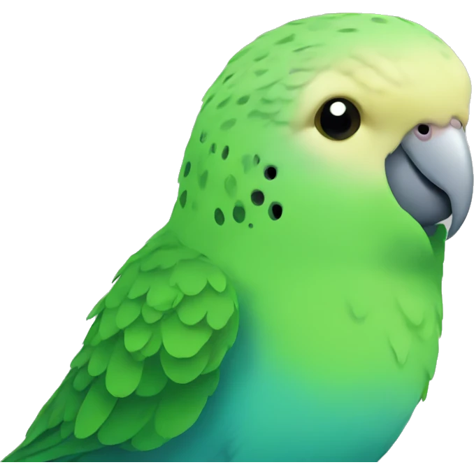 Green budgie emoji