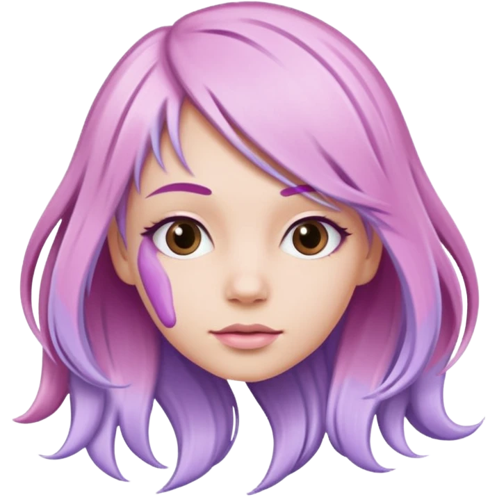 tubes of pastel pink and lilac hair dye, with a bit of dye coming out emoji