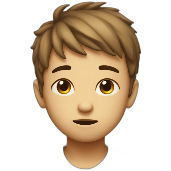 Sad love smile emoji