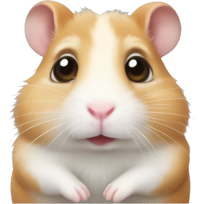 Hamster with doe eyes emoji
