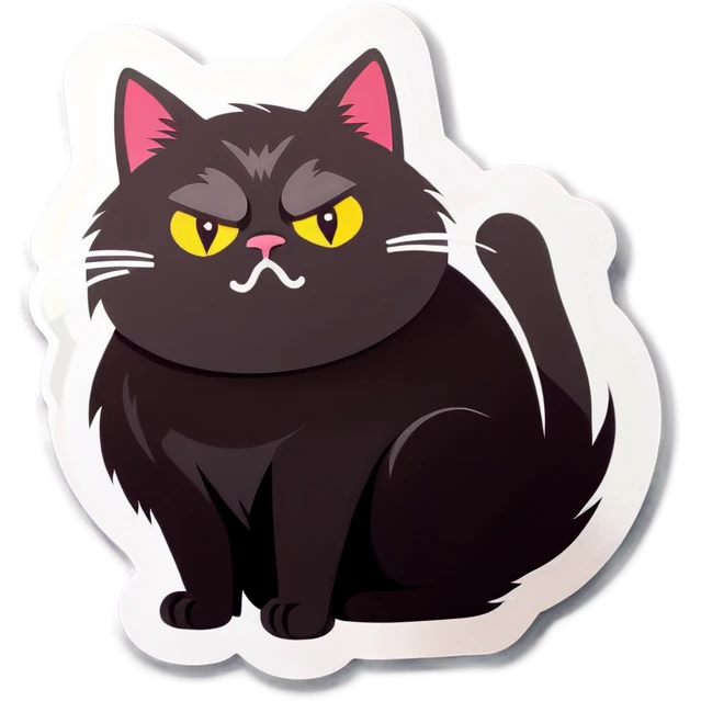 Sulk cat emoji