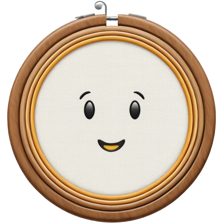 embroidery hoop emoji