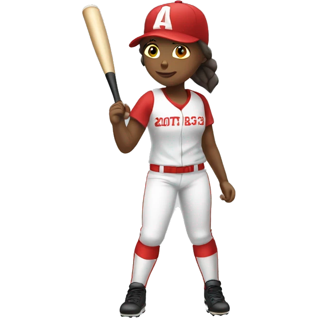 Softball girl  emoji