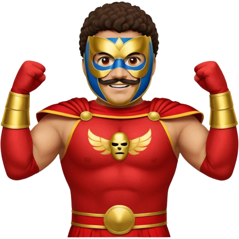 Create a Nacho Libre emoji for a teams chat but make it more original style to the movie emoji