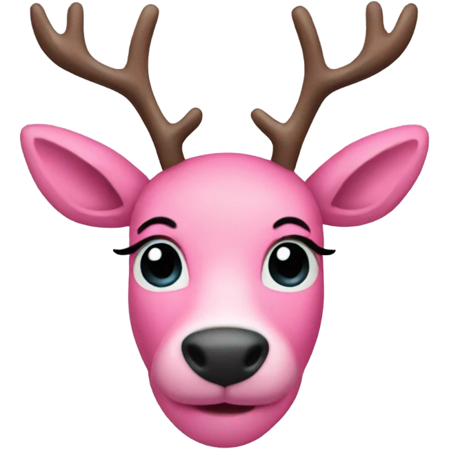 pink raindeer emoji