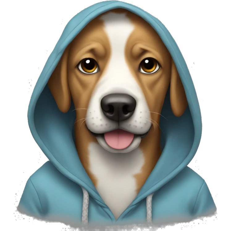 dog in hoodie emoji