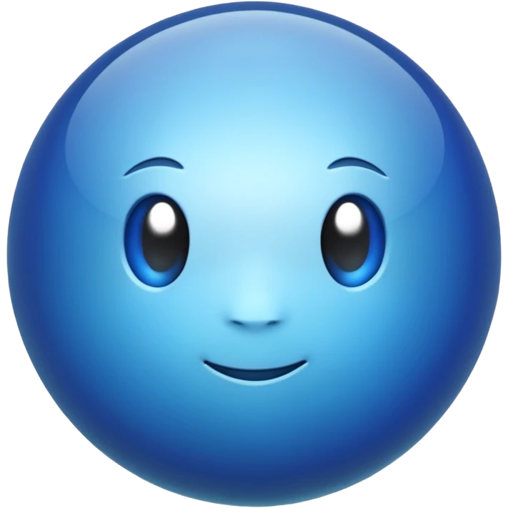blue glass orb emoji