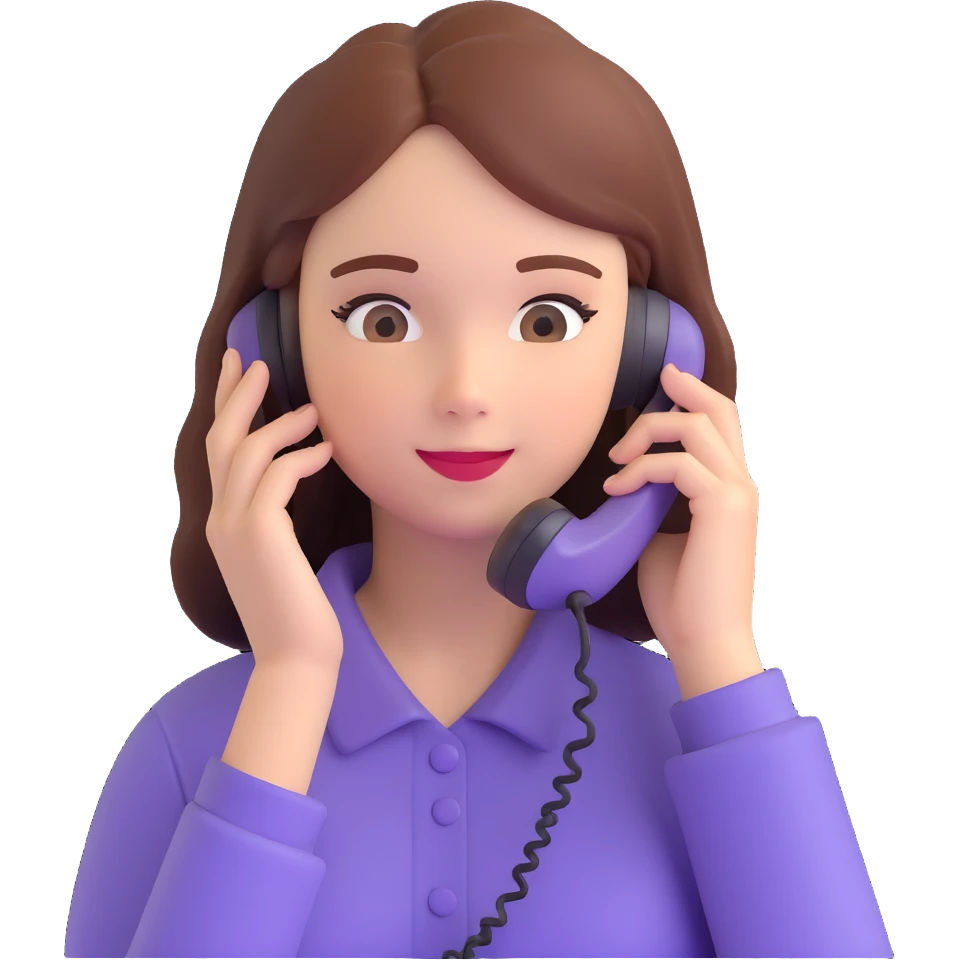 girl talking on phone bedroom background, close up pose emoji