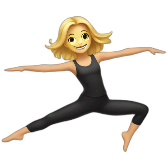 someone doing the splits emoji