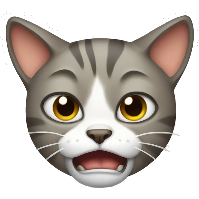 Frustrated cat emoji