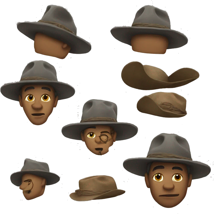 DJUNELOG wit hat emoji