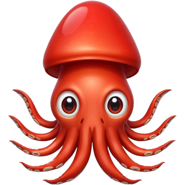 squid, apple emoji style emoji