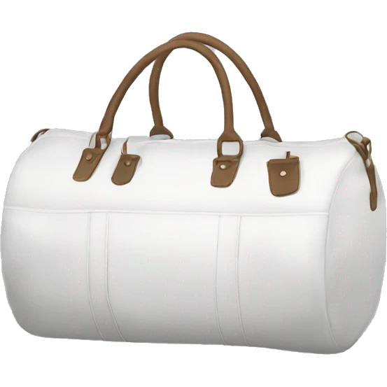 white duffle bag emoji