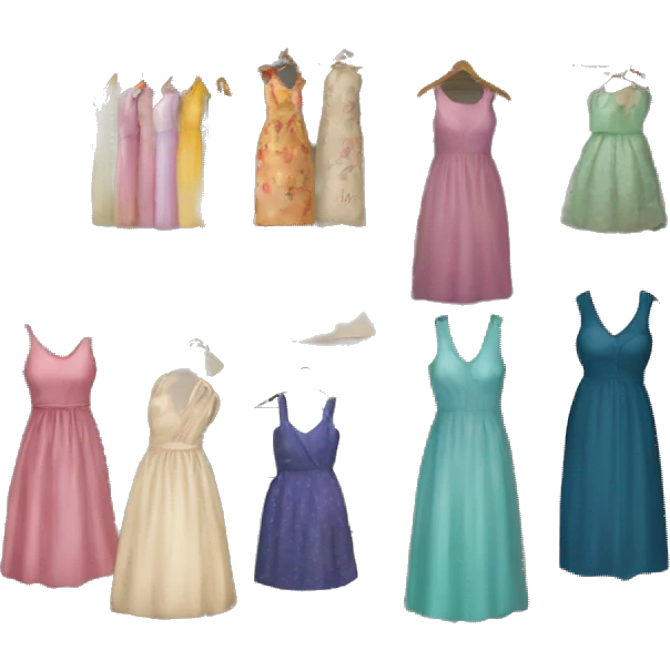 an opened wardrobe with dresses emoji
