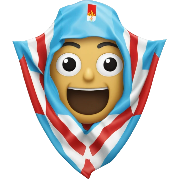 La bandera de Galicia en la superficie gallega  emoji