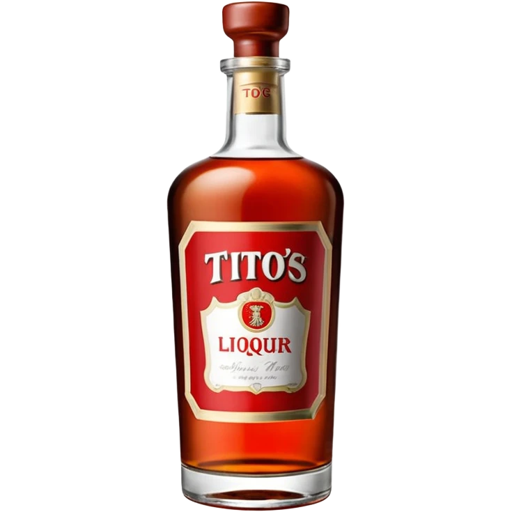 Tito’s liquor bottle emoji