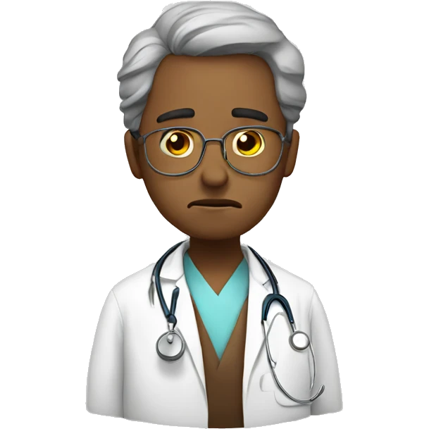 sad doctor emoji