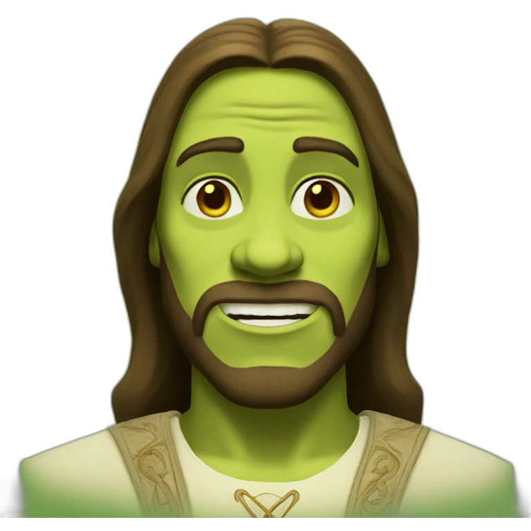 Shrek Jesus christ emoji
