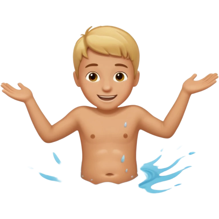 jongen die aan het buikglijden is  emoji