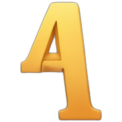 Letra M con forma de rayo emoji