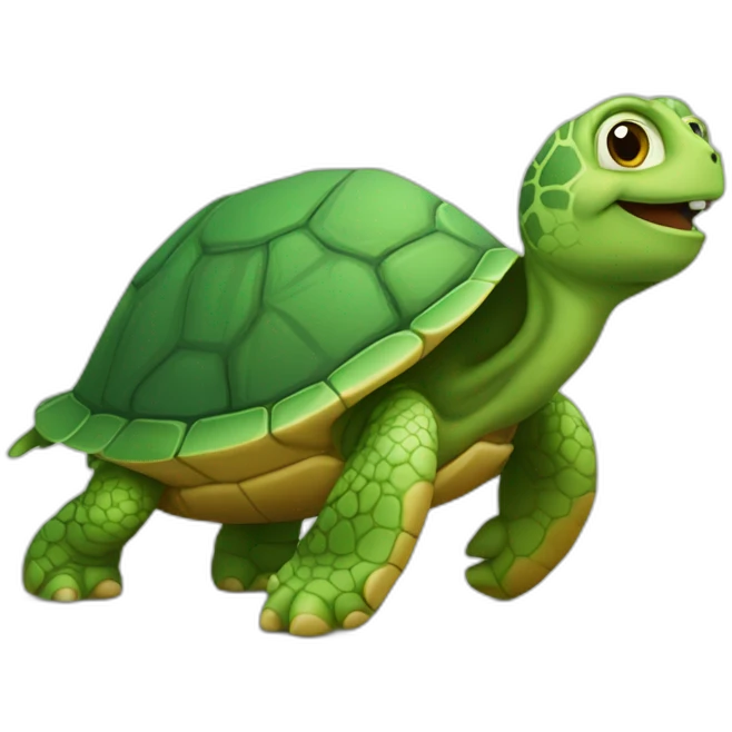 chat sur une tortue emoji