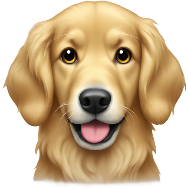 Golden retriever with sock  emoji
