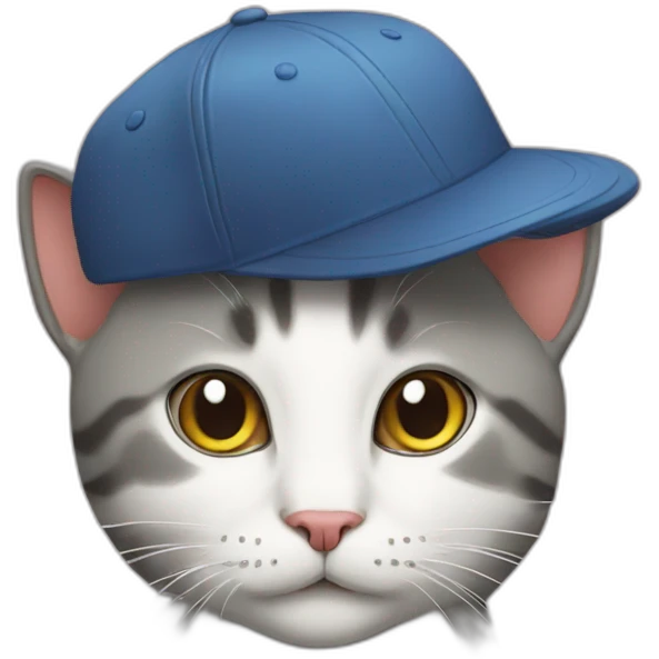 cat with a cap emoji