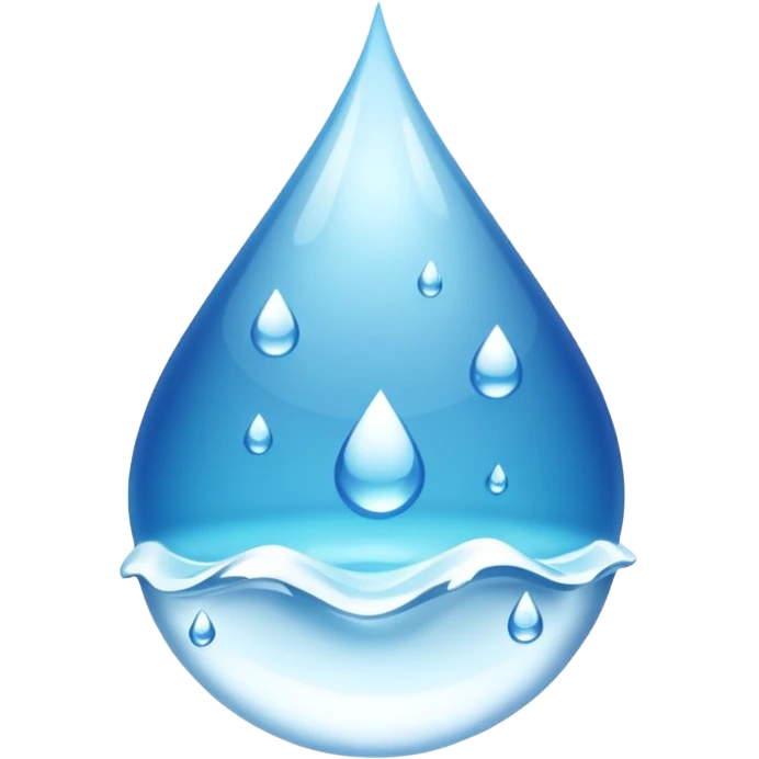 Gota de agua color blanco white emoji