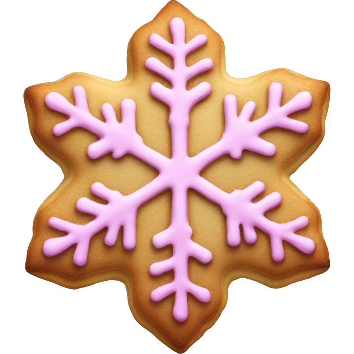 pink snowflake cookie  emoji