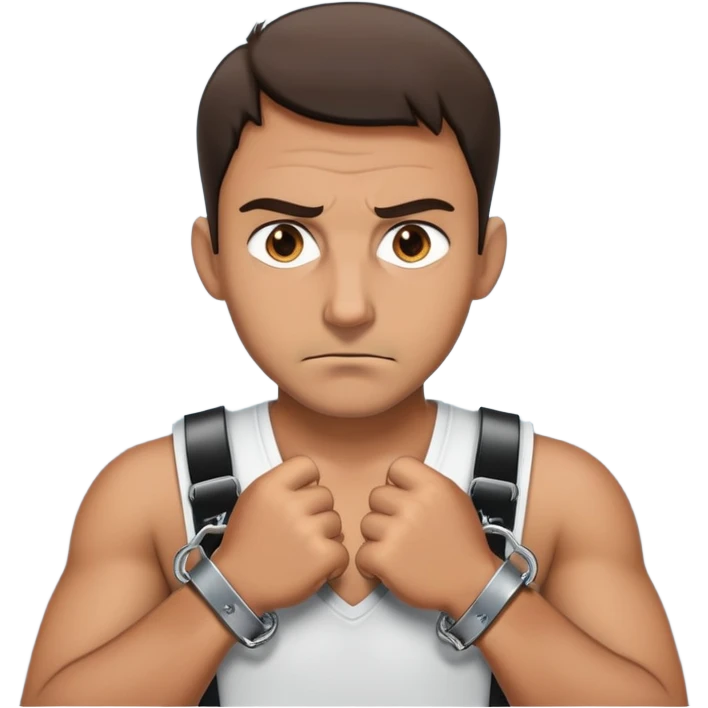 a handcuffed guy emoji