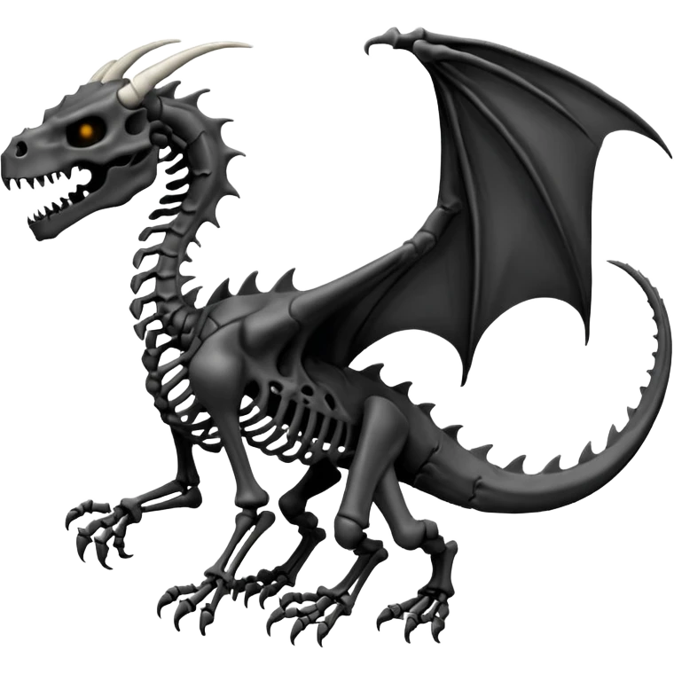 Evil Boneknapper-Skeleton-dragon (full body) emoji
