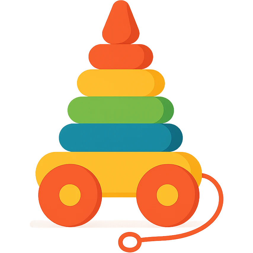Flat design style toy emoji
