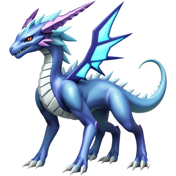  Cool Edgy Shiny Godly Ethereal Digimon-Suicune-Dialga-Kyurem-Reptile full body emoji