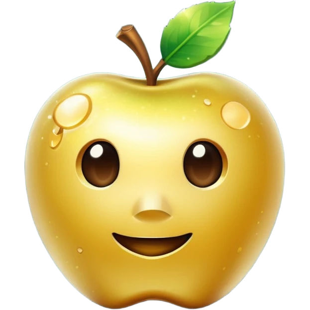 Enchanted golden apple in minecraft stlye emoji