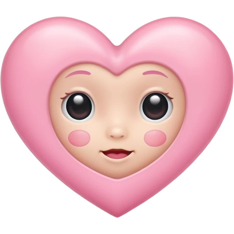 Baby pink heart emoji