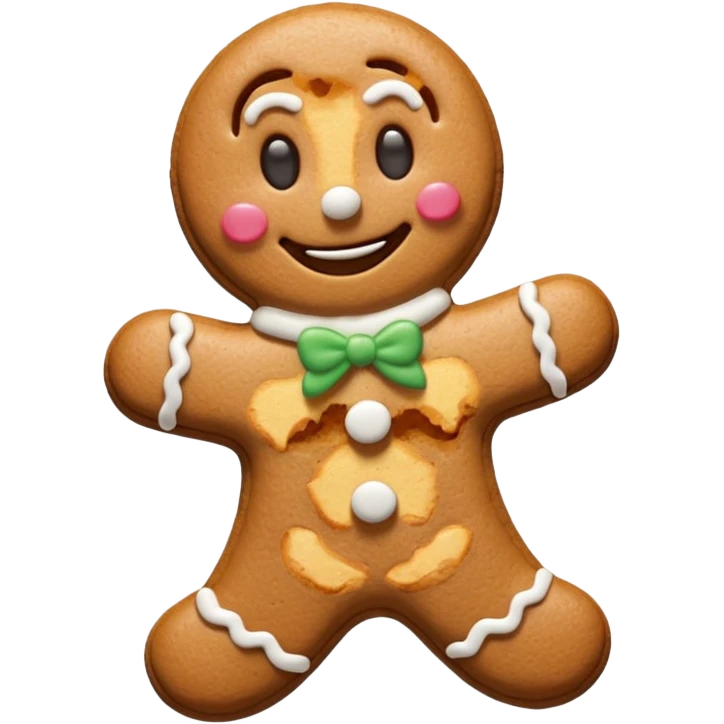 gingerbread man cookie emoji