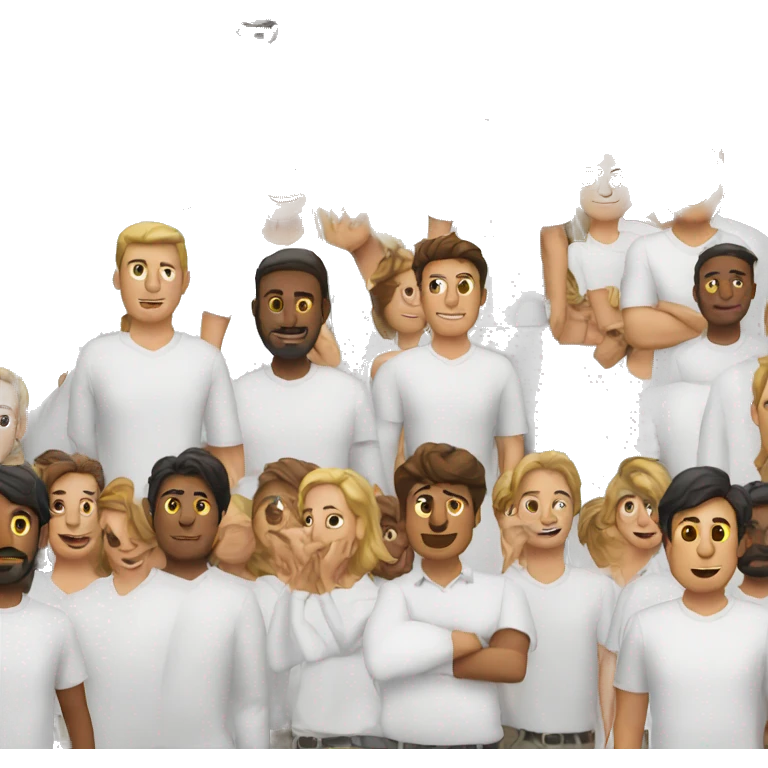 The man with white shirts emoji