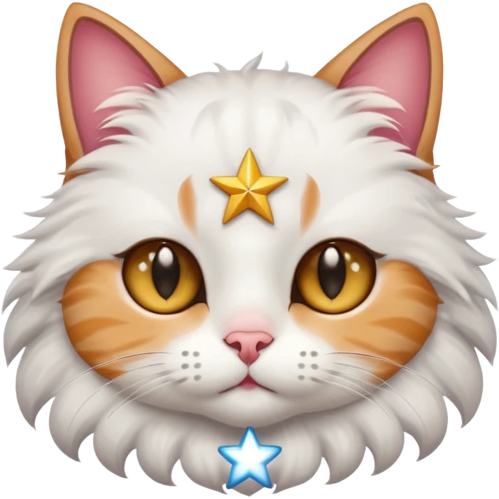 a cat with star on eyes emoji